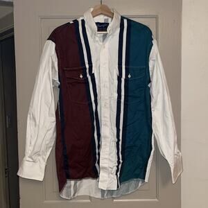 Vintage 90s Wrangler Western Button Up Brushpopper 15.5-34 X-Long Tails Shirt-M